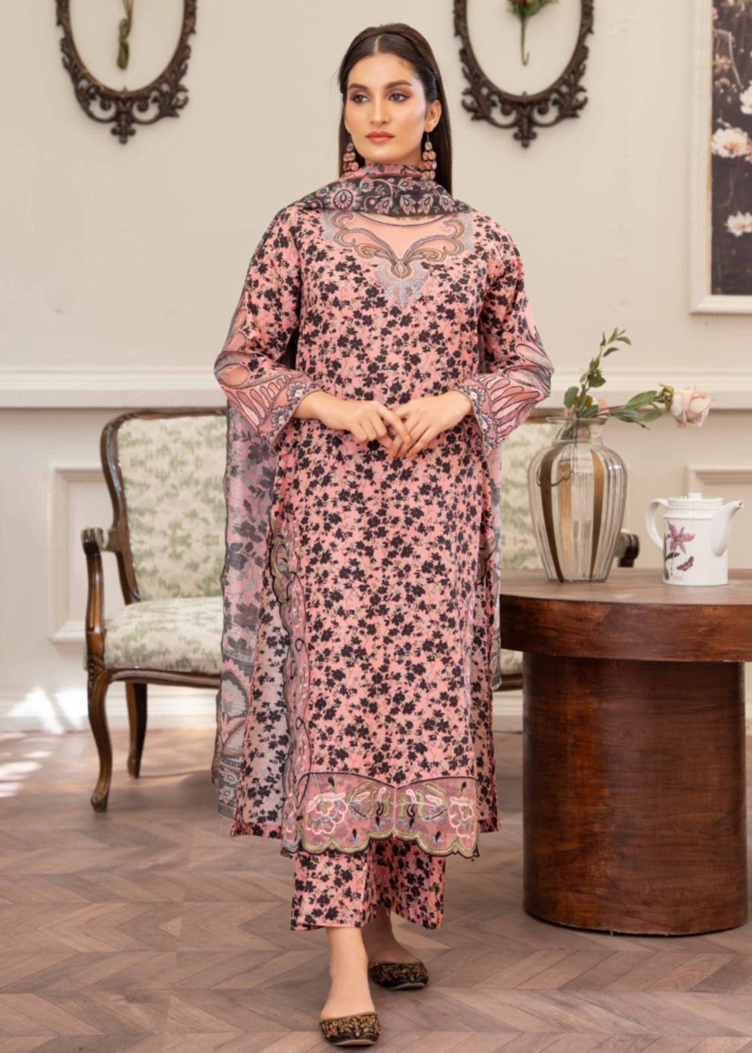 Gul Fashion Embroidered Lawn Kurta Set 02 Women 3pcs