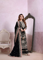 Suits By Sadia Aneela velvet sumbul Women 3pcs