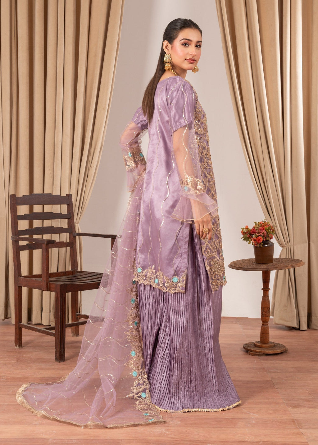 Four Season Boutique MALHAAR CRUSH MAUVE Women 3pcs