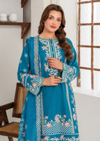 Sahibas By Mirza Gulnazeen Blue Women 3pcs
