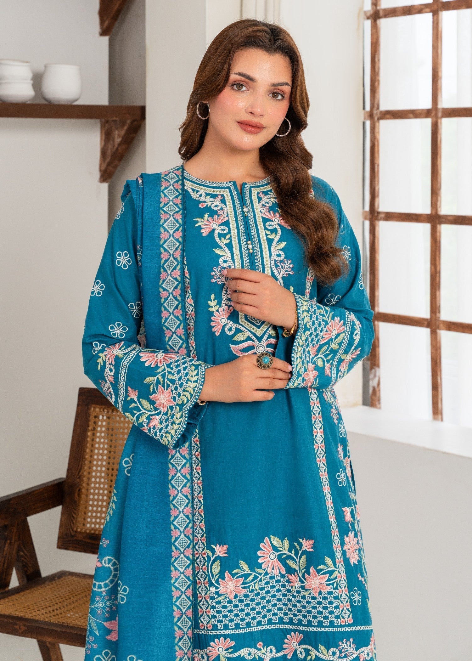 Sahibas By Mirza Gulnazeen Blue Women 3pcs