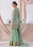 Ayesha Closet SAJJAL AQUA Women 3pcs