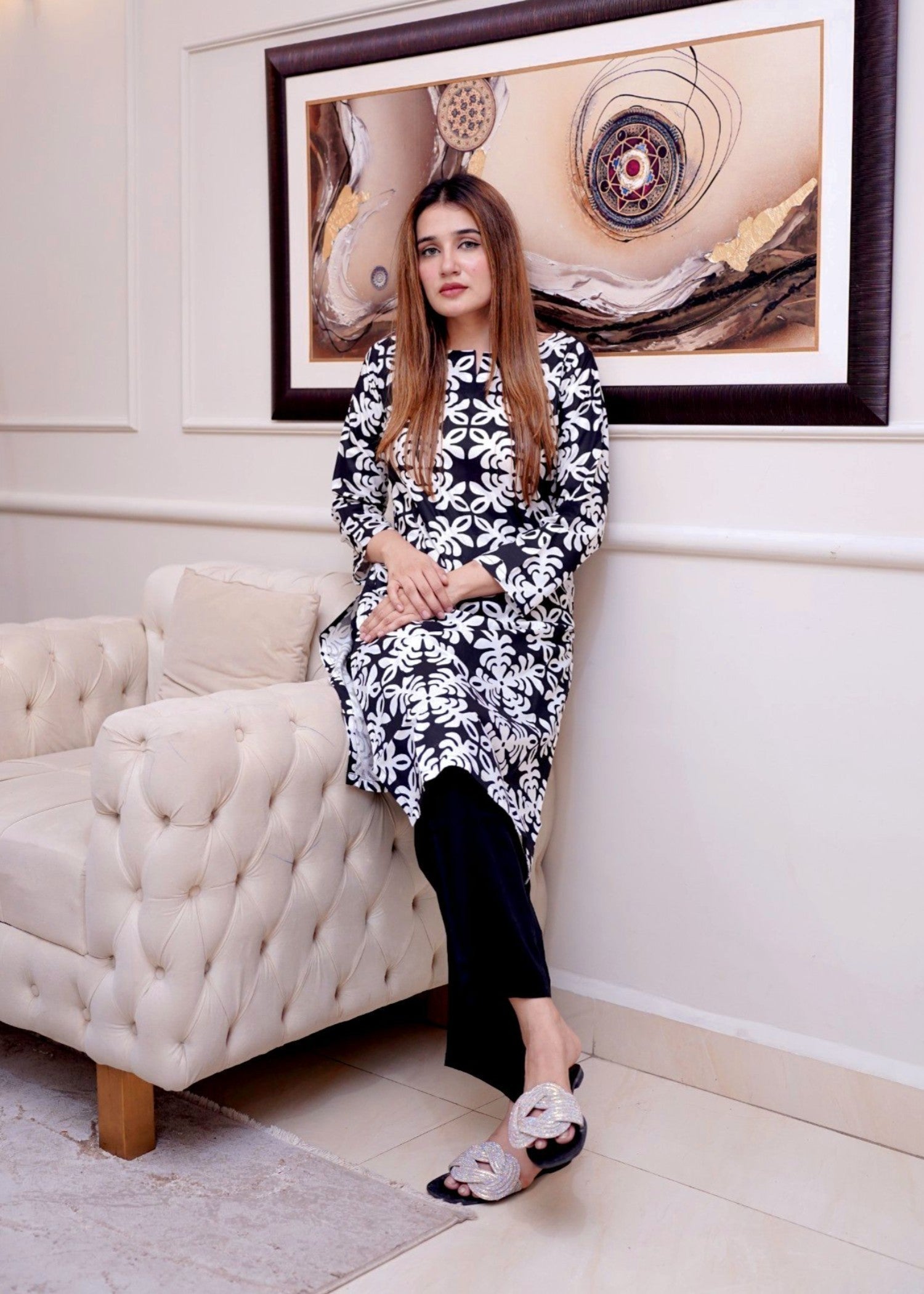 Zeekstore Printed Set D136 Women 2pcs