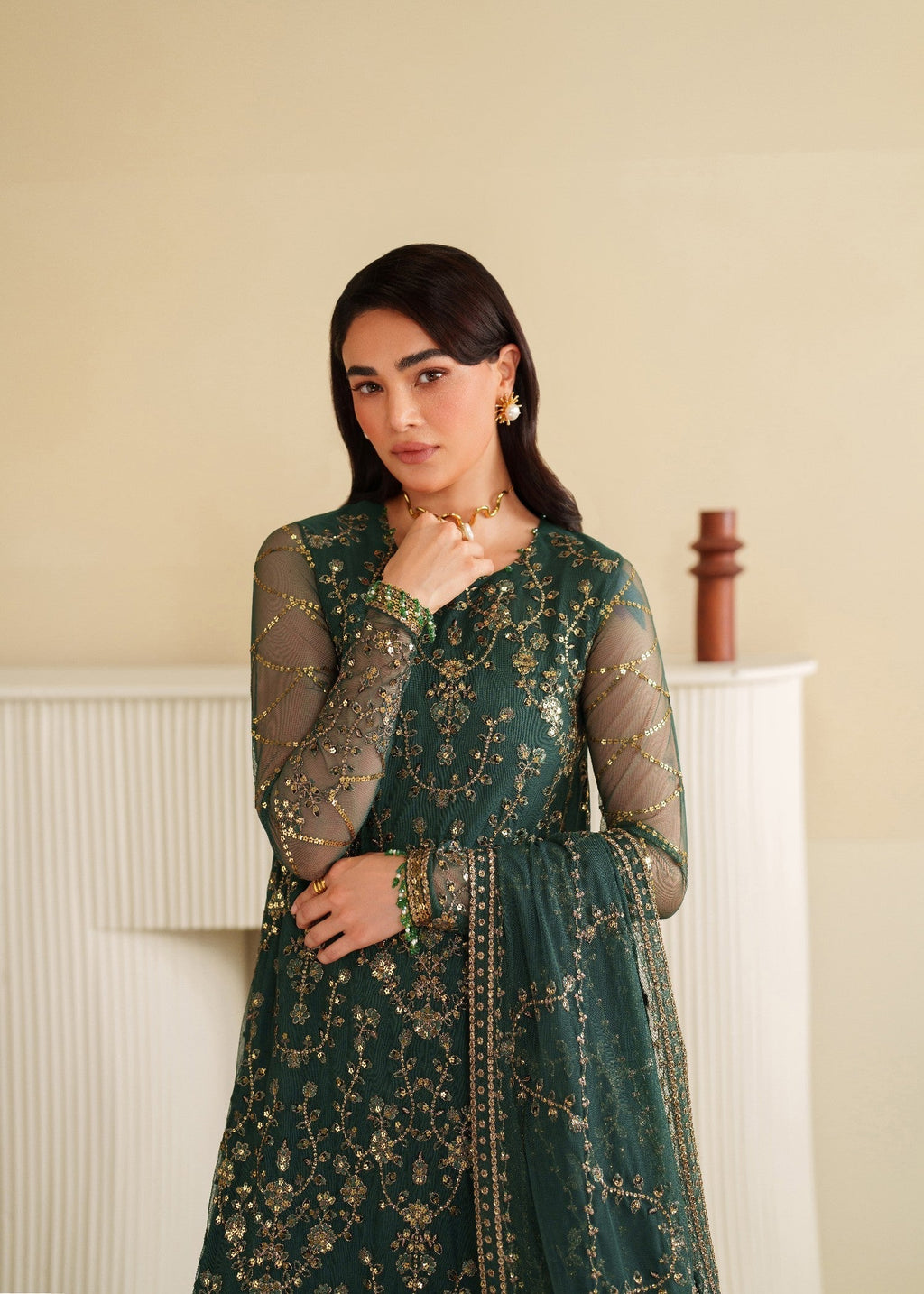 Bin Tayyab (BTS006488 GRN UN6490) Women 3pcs