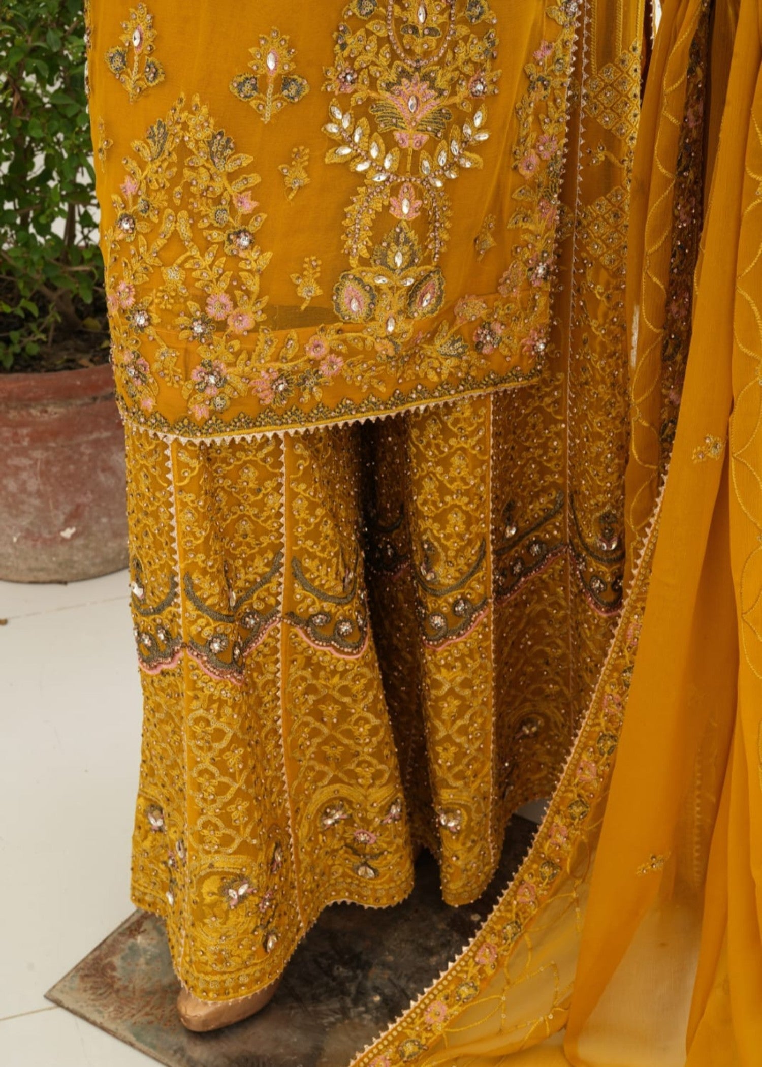 Ahmed Creations ALISHBA MUSTARD Women 3pcs