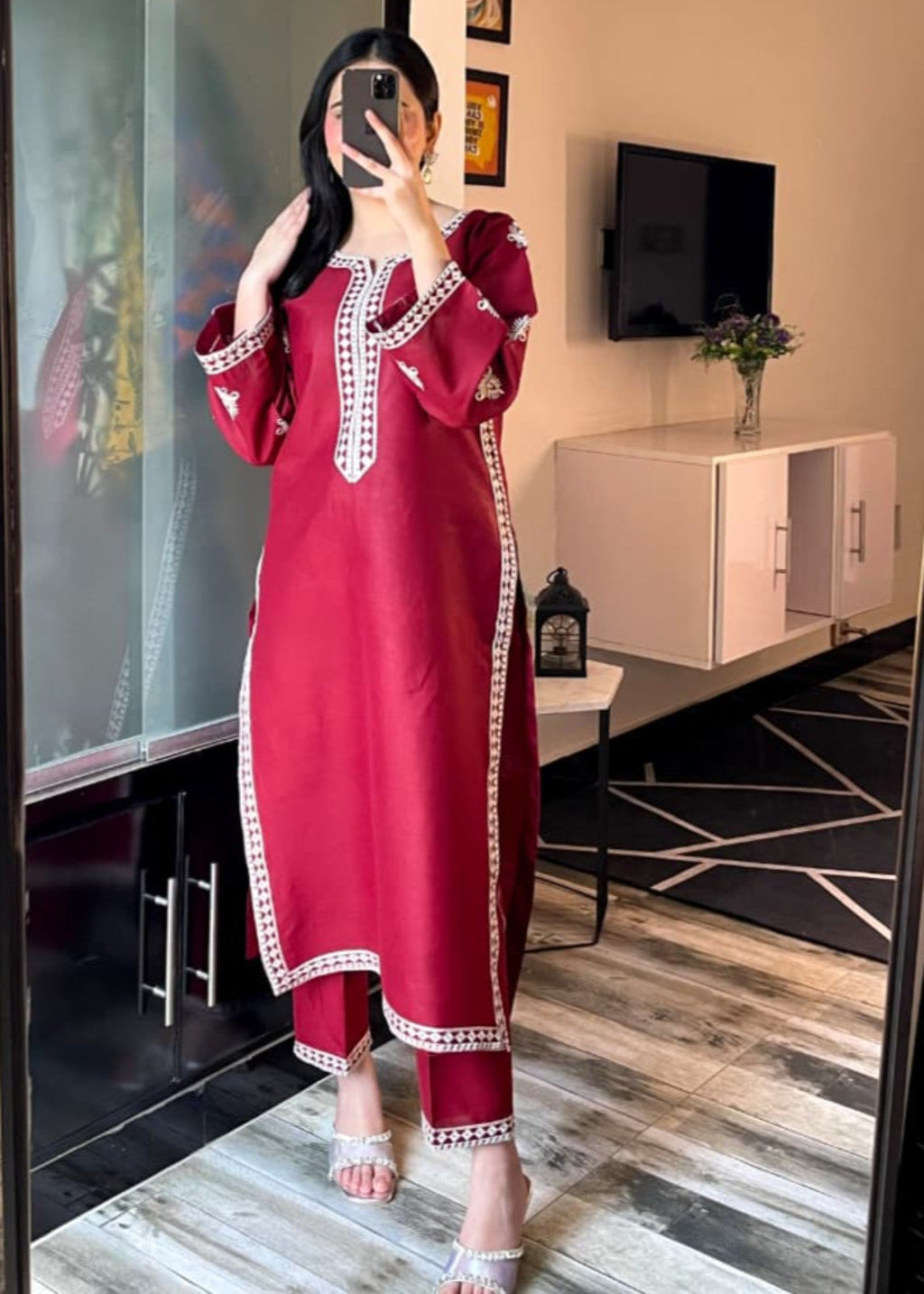 Tehzeeb Libas LILY EMBROIDERED Women 2pcs