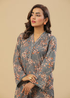 Zenyre Grey Lily Printed Set Women 2pcs