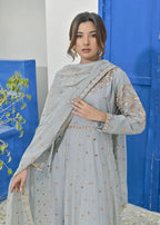 Qasim Anwer By Chandni Bridals NAZAKAT (GREY) Women 3pcs