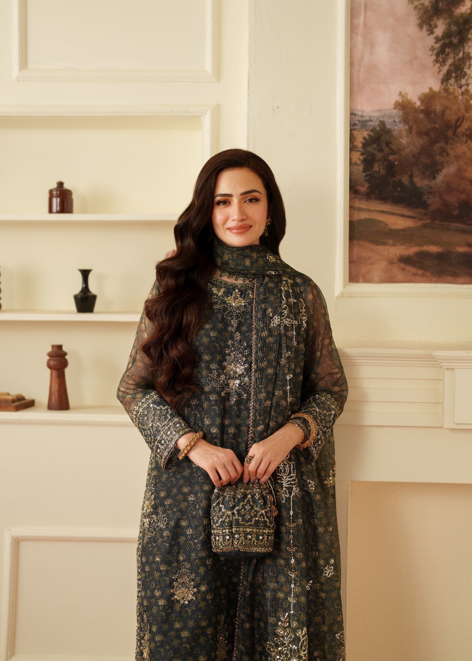 Mohagni LD 01 STITCHED I UNSTITCHED Women 4pcs