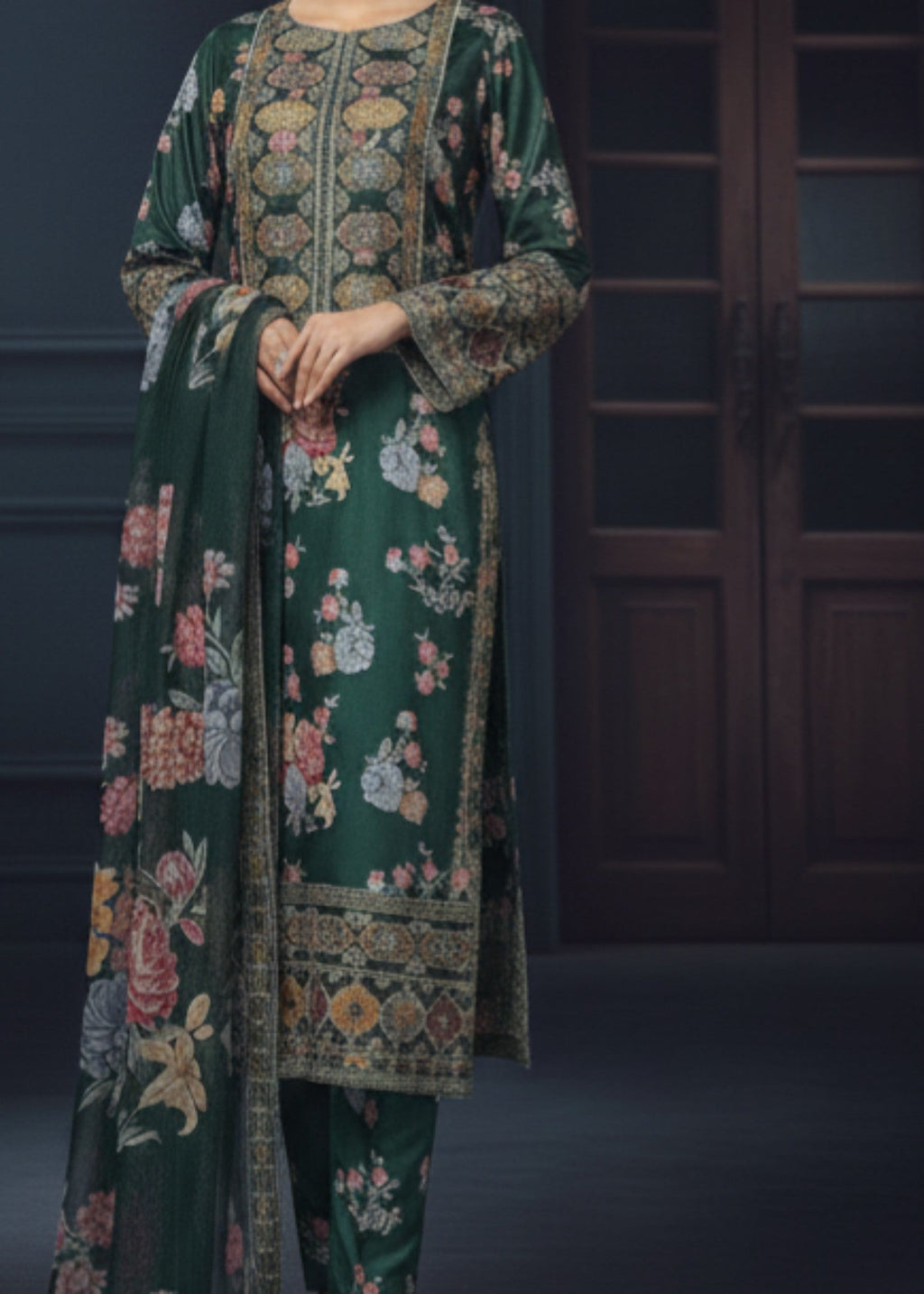 Pehnawa By Bin Akram’s NOOR GRN | Shimoz Silk Women 3pcs