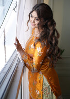 Mishkaat Clothing Saanjh Mustard Women 3pcs