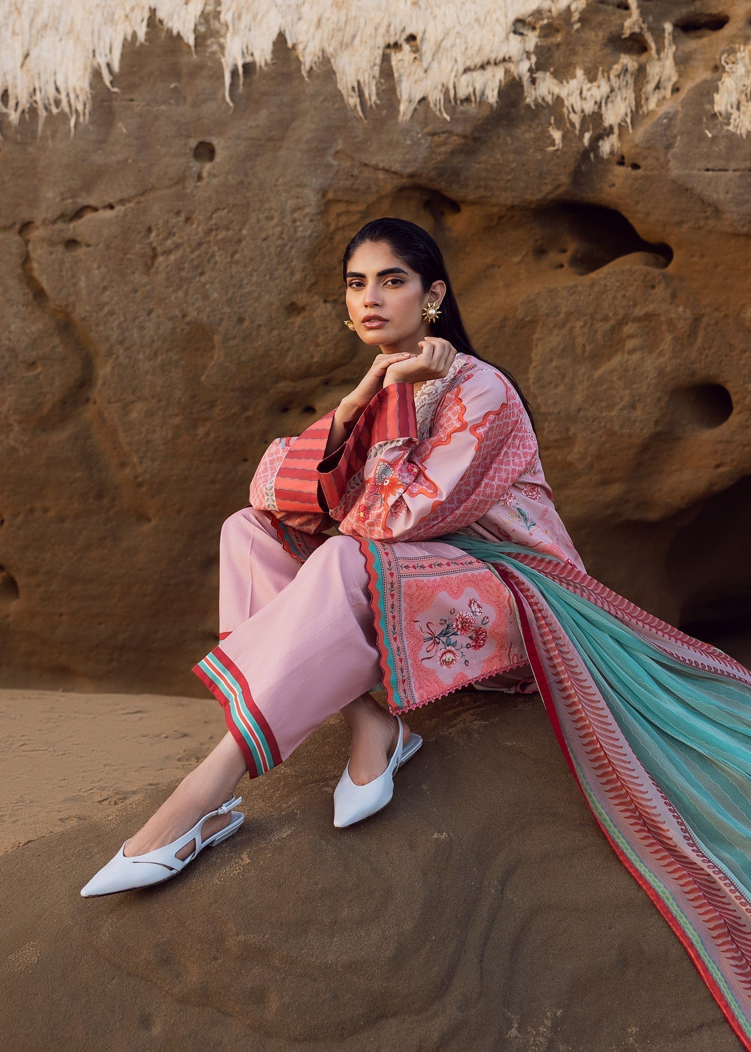 Sadaf Fawad Khan Bows & Ribbons Women 3pcs