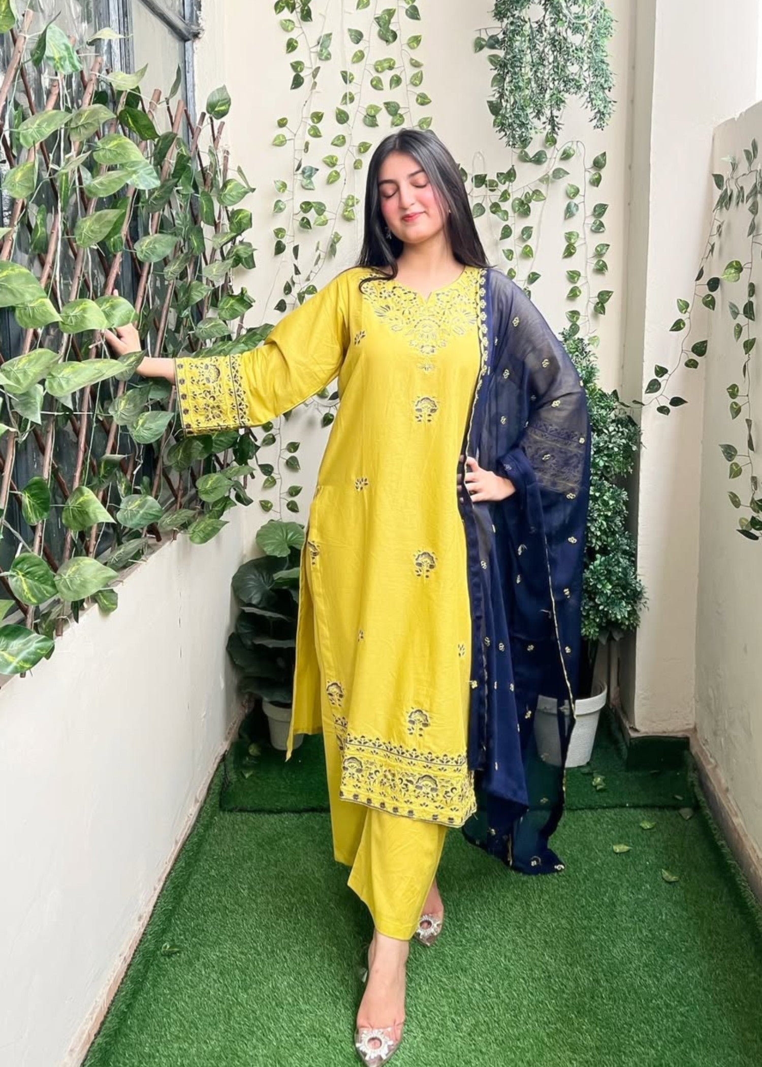Anabya Garments Meem Se Mehak Women 3pcs