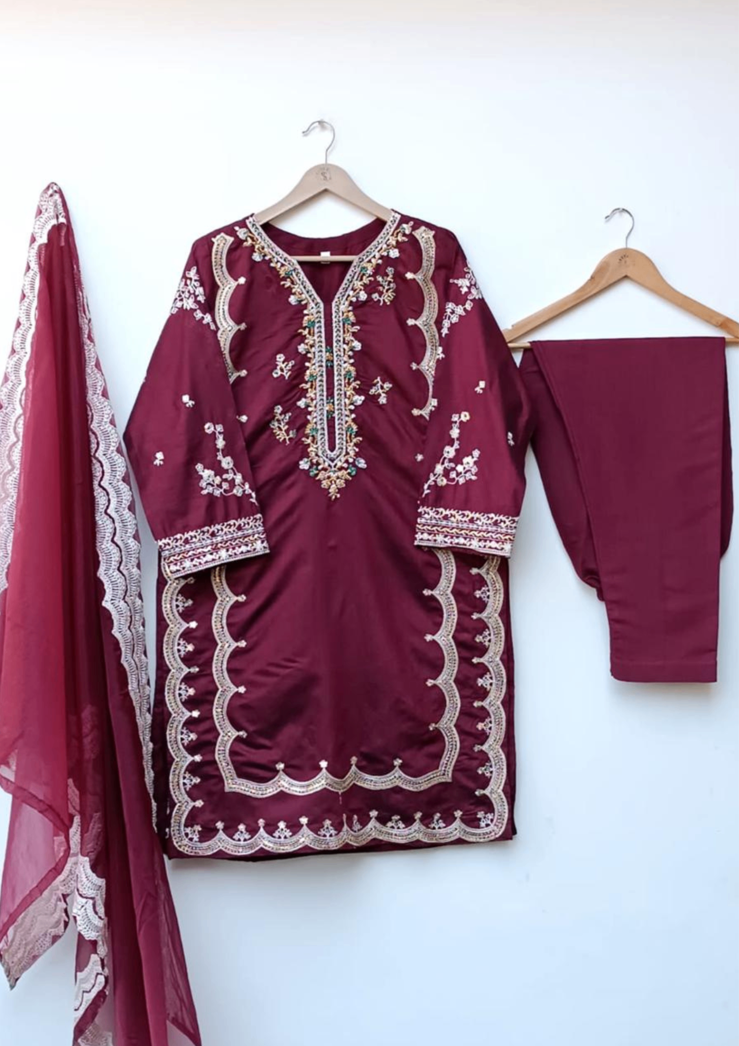 Lubana Store UMRA MAROON Women 3pcs