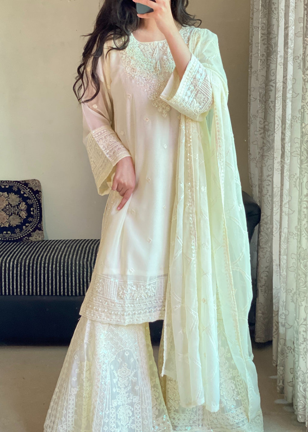 Four Season Boutique AABROOH CREAM WHITE Women 3pcs