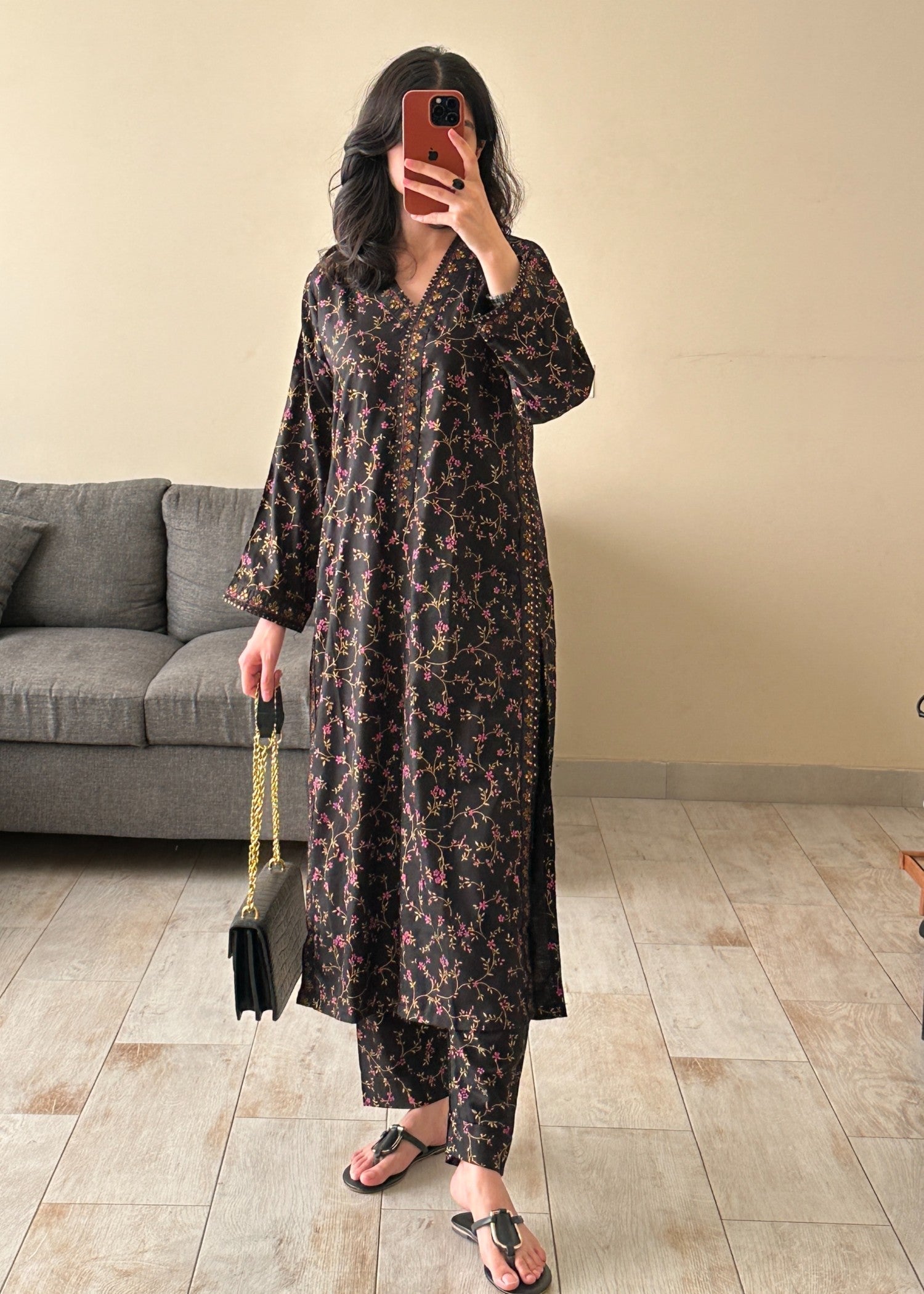 B.K Clothings Midnight gold 2pice Women 2pcs