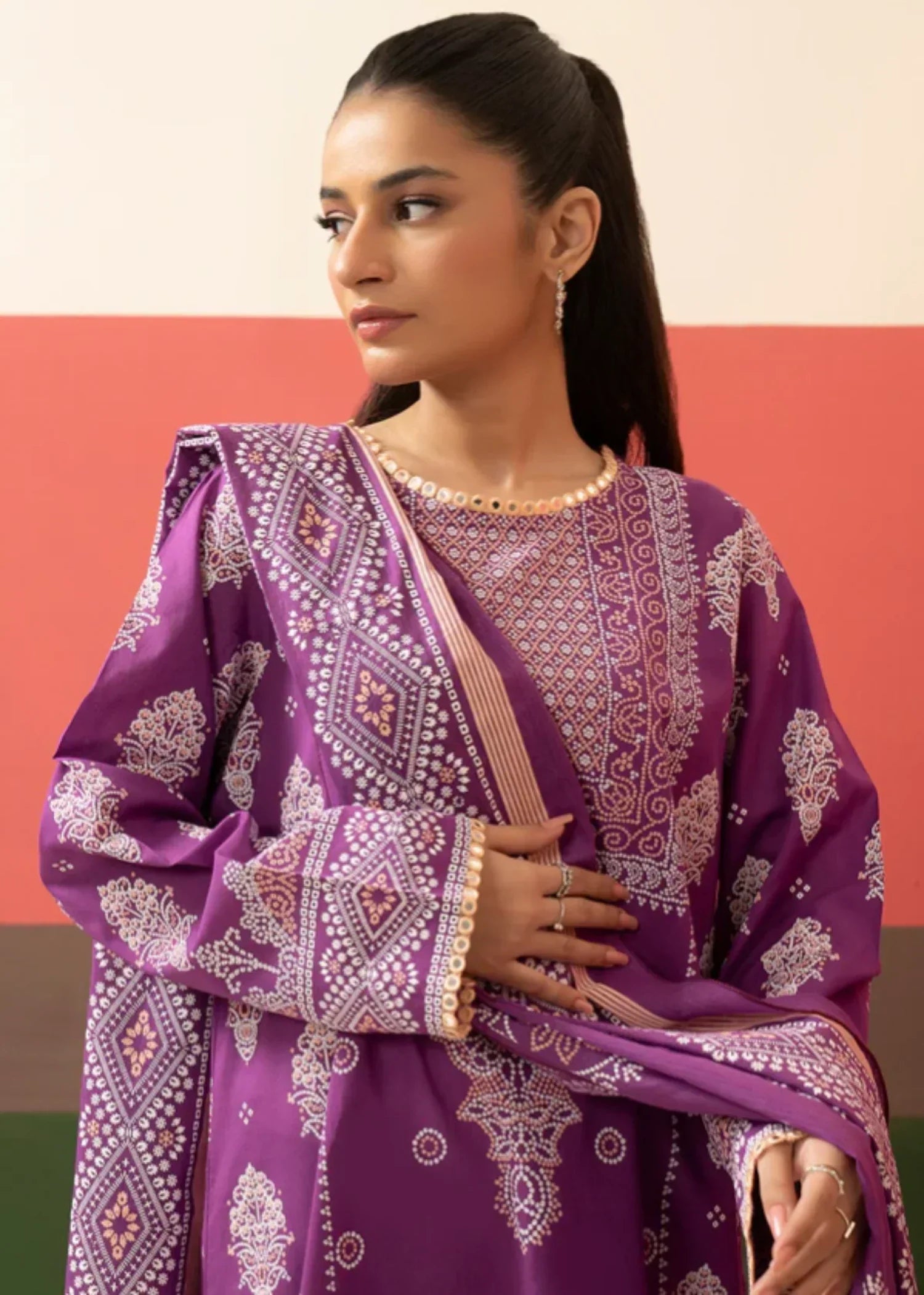 Zellbury Kurta Dupatta Trouser WPS2531776 Women 3pcs