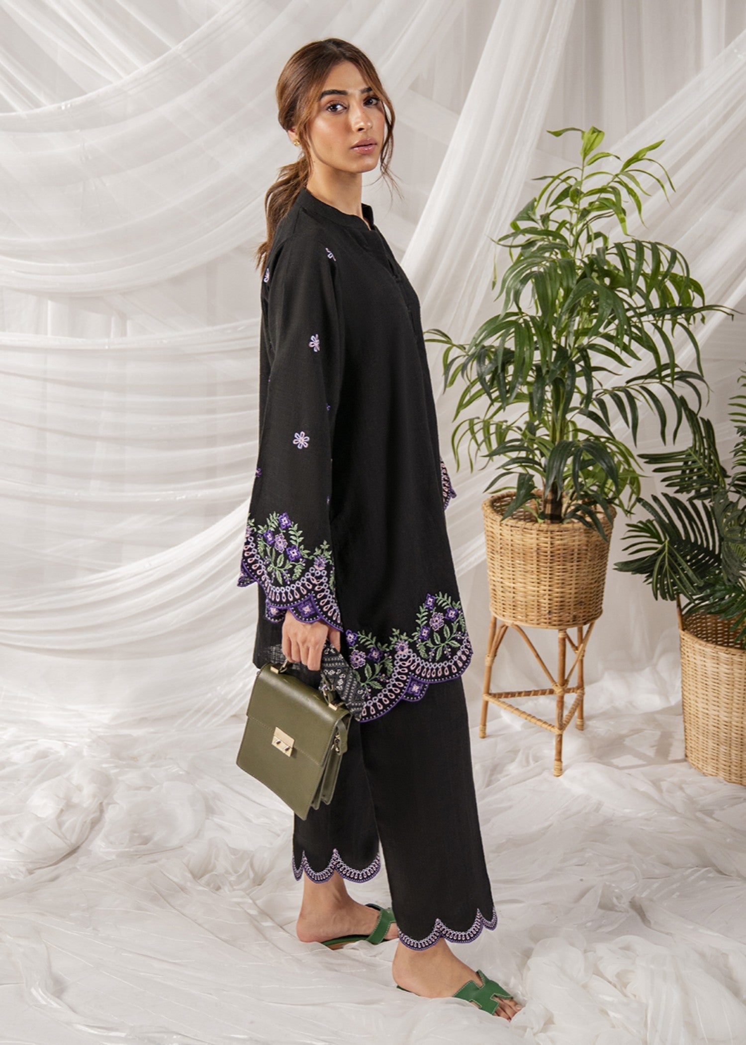 Kiara Aria Embroidered Cotton Women 2pcs