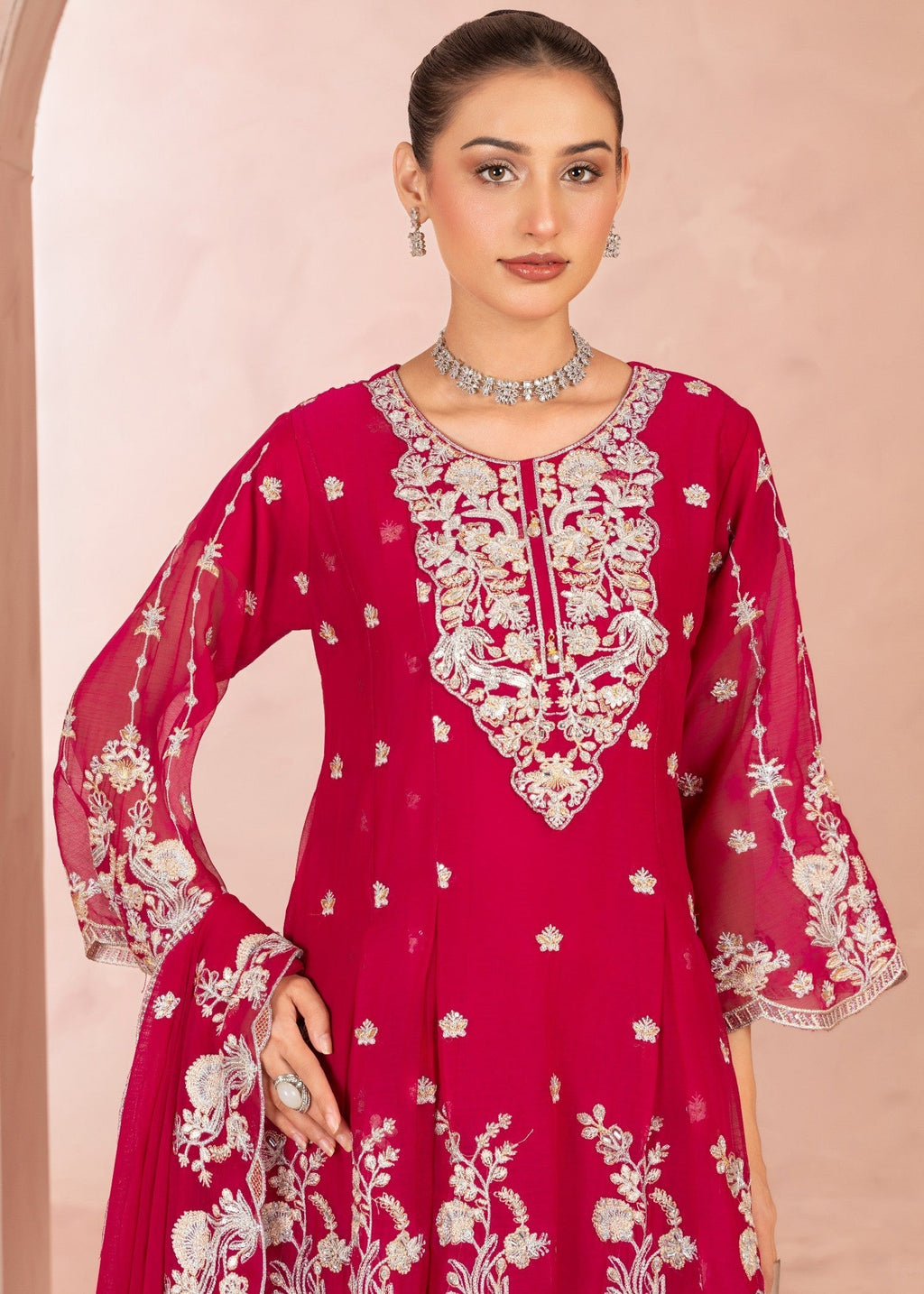 Four Season Boutique ZEBA FROK HOTPINK Women 3pcs