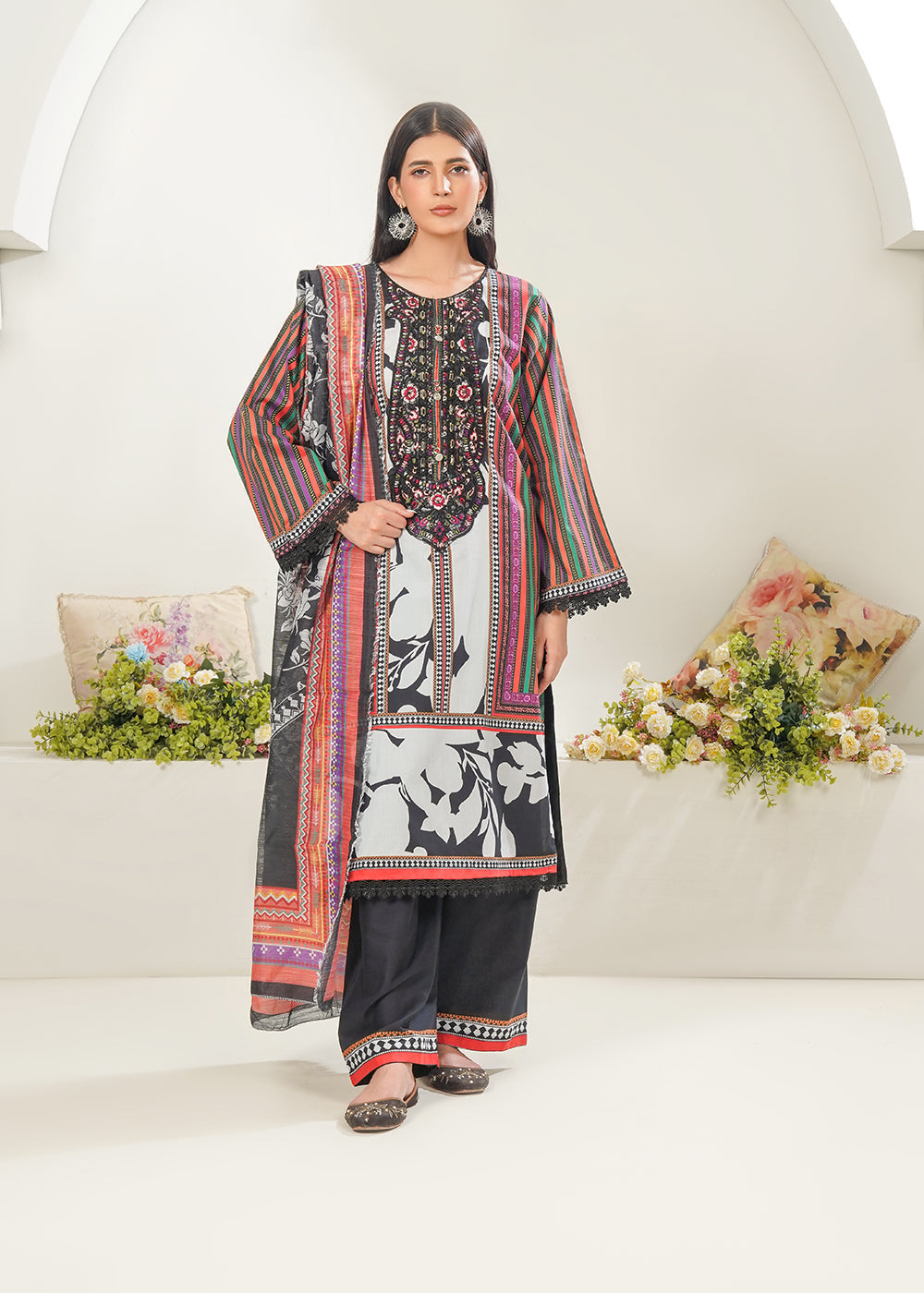 Elara Official Midnight Garden Women 3pcs
