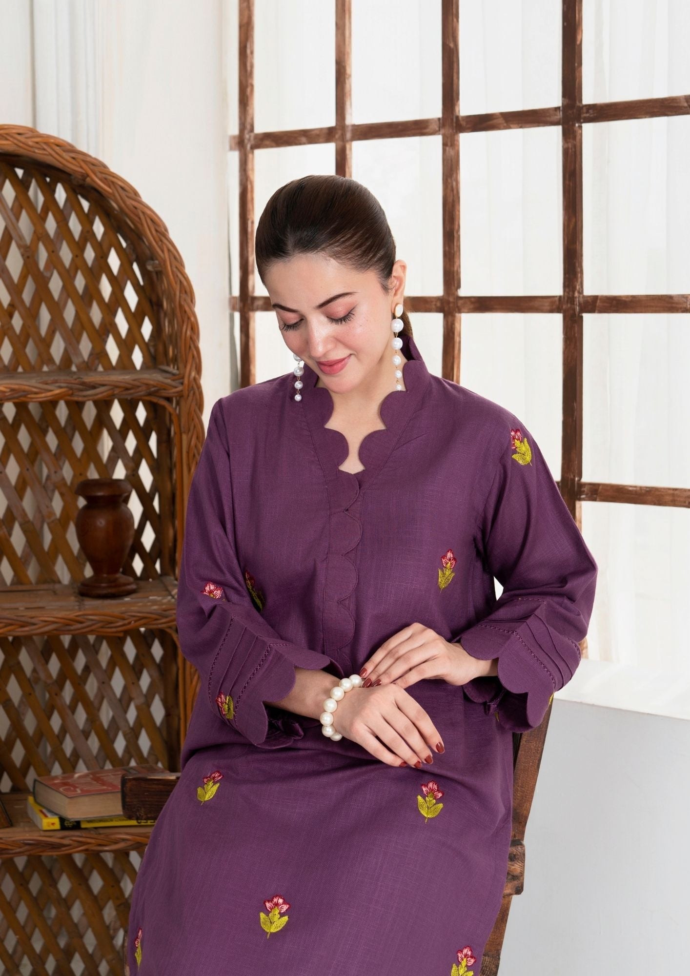 Yolo Pret Embroidered Khaddar AML W25 0008 Women 2pcs