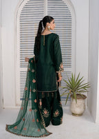 Pehnawa By Bin Akram’s Farshi Luxe Green | Silk Women 3pcs