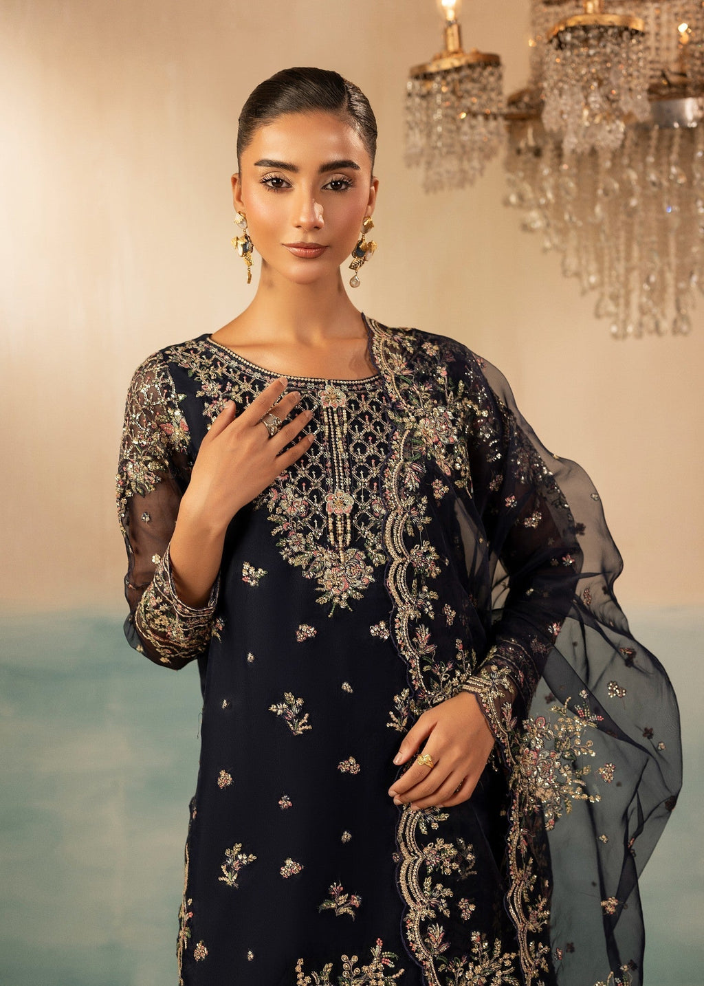 Diara Couture JUGNU DF 44 NAVY BLUE Women 3pcs