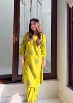 Anabya Garments TREE OLIVE 002 Women 2pcs