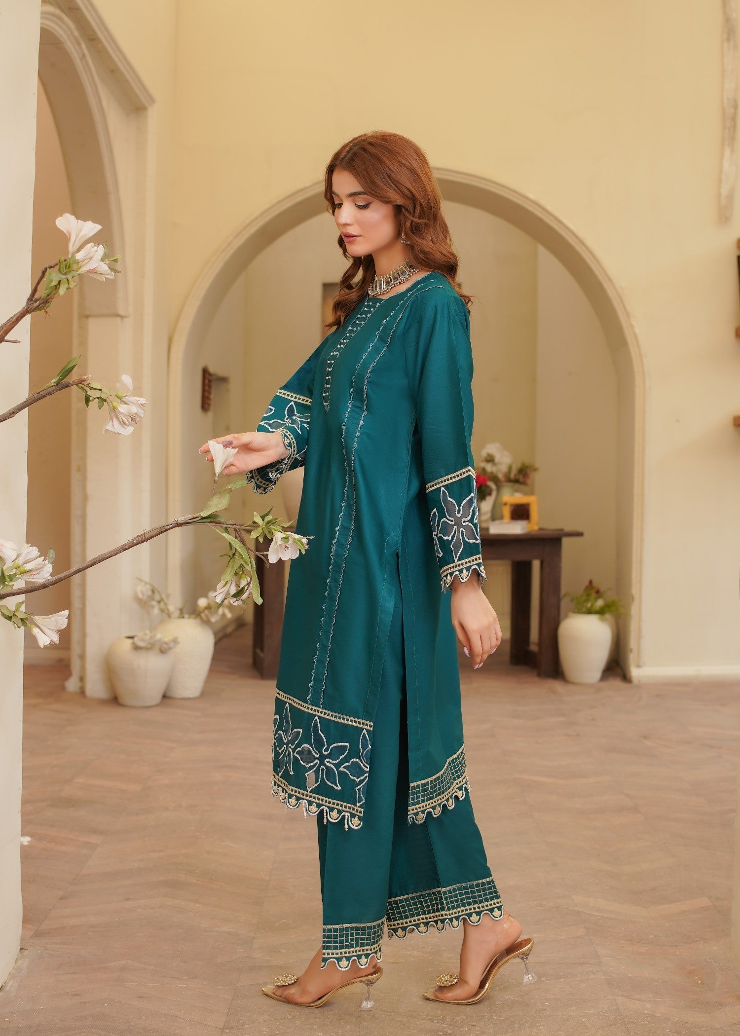 Gulposh Zeenat (Embroided ) See Green Women 2pcs