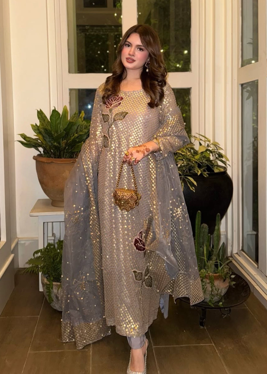 Suits By Sadia Grey sequence Women 3pcs