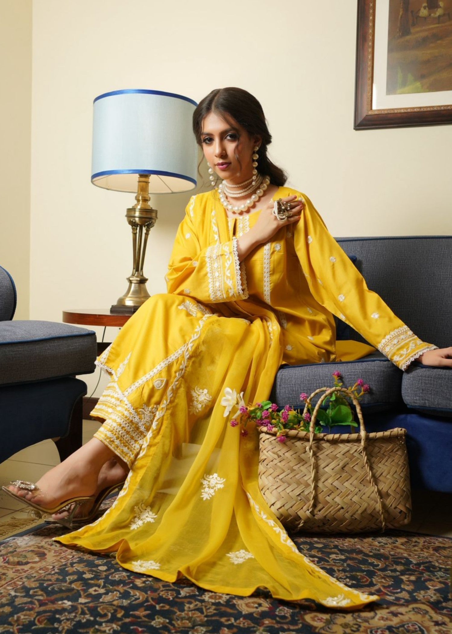 Rangoon Clothing Zaina Yellowish Women 3pcs