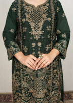 Four Season Boutique MAHAJABEEN BOTTLE GREEN Women 3pcs