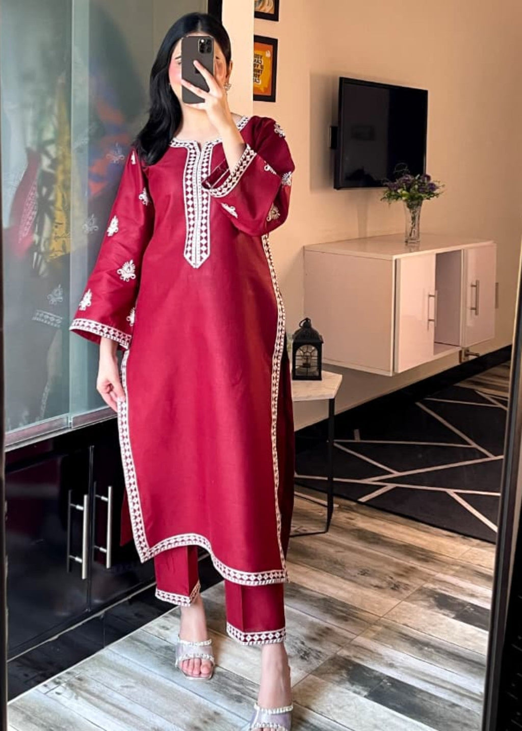 Tehzeeb Libas LILY EMBROIDERED Women 2pcs