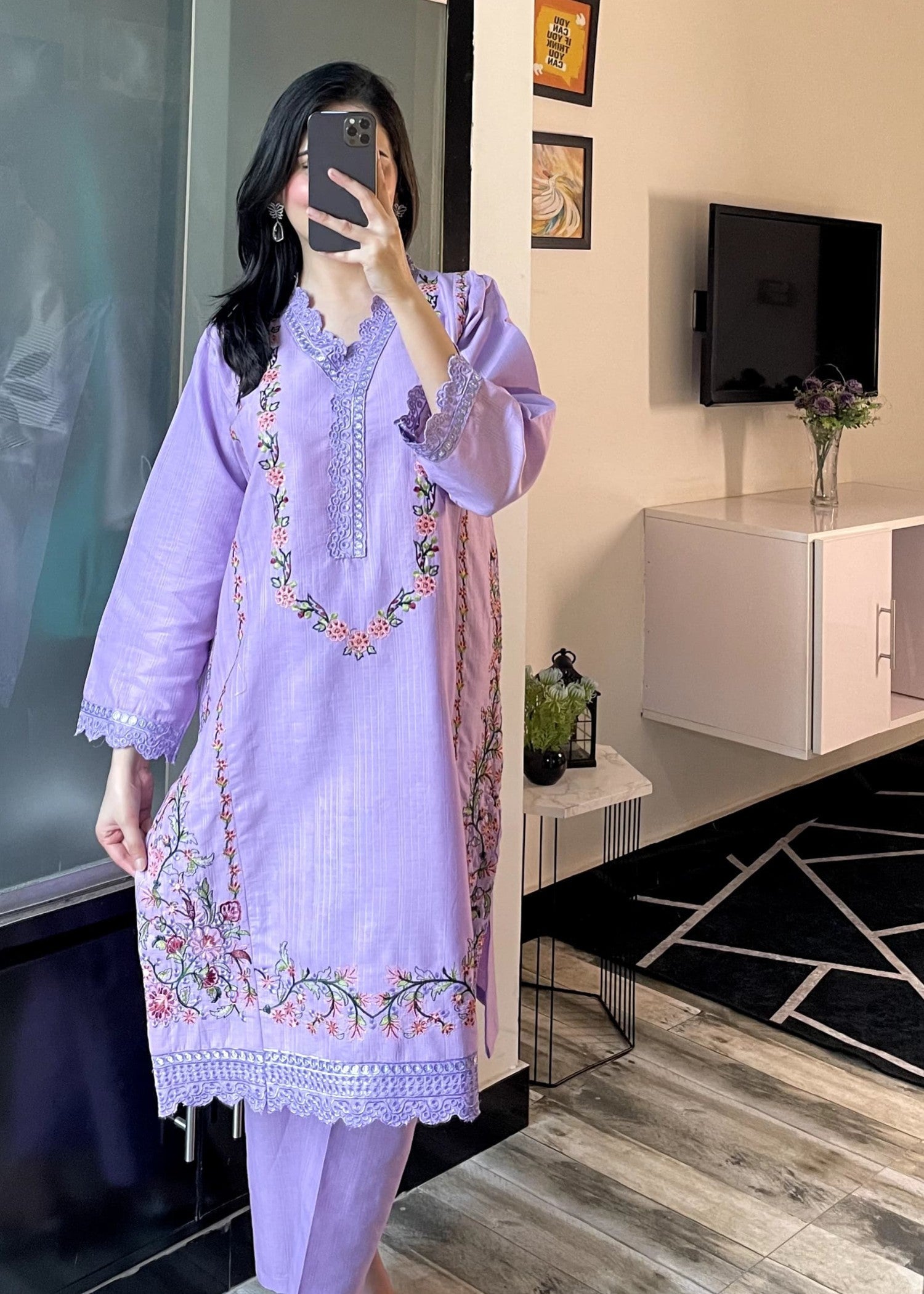 Tehzeeb Libas GULNAZ COLIC EMBROIDERED Women 2pcs
