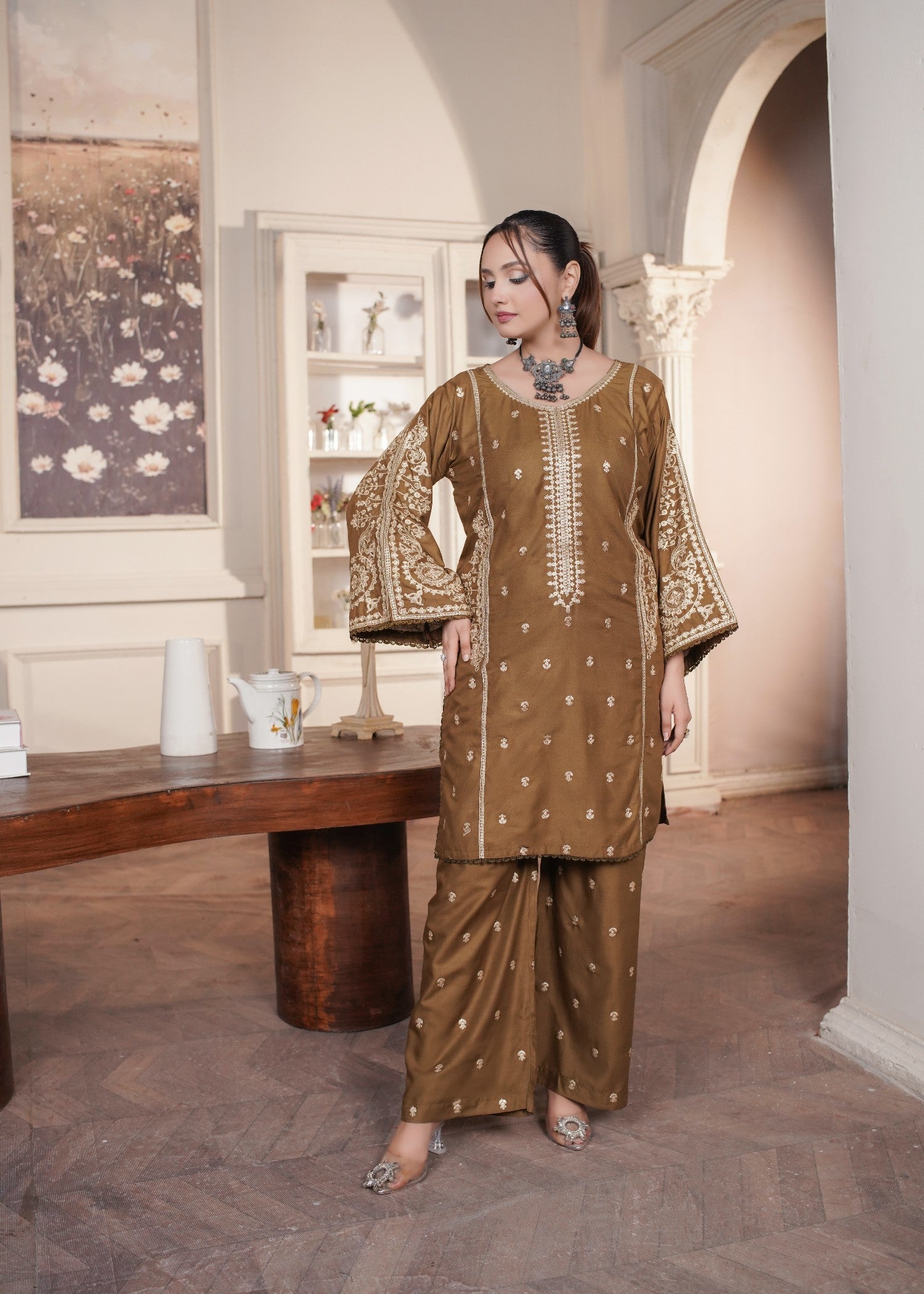 Gulposh Noor Zaar (Embroided ) Women 2pcs