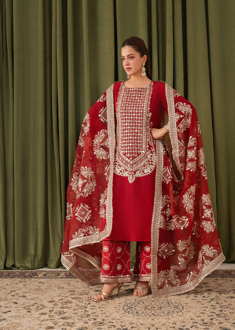 AATIQA Embroidered Korean Silk 72 Women 3pcs