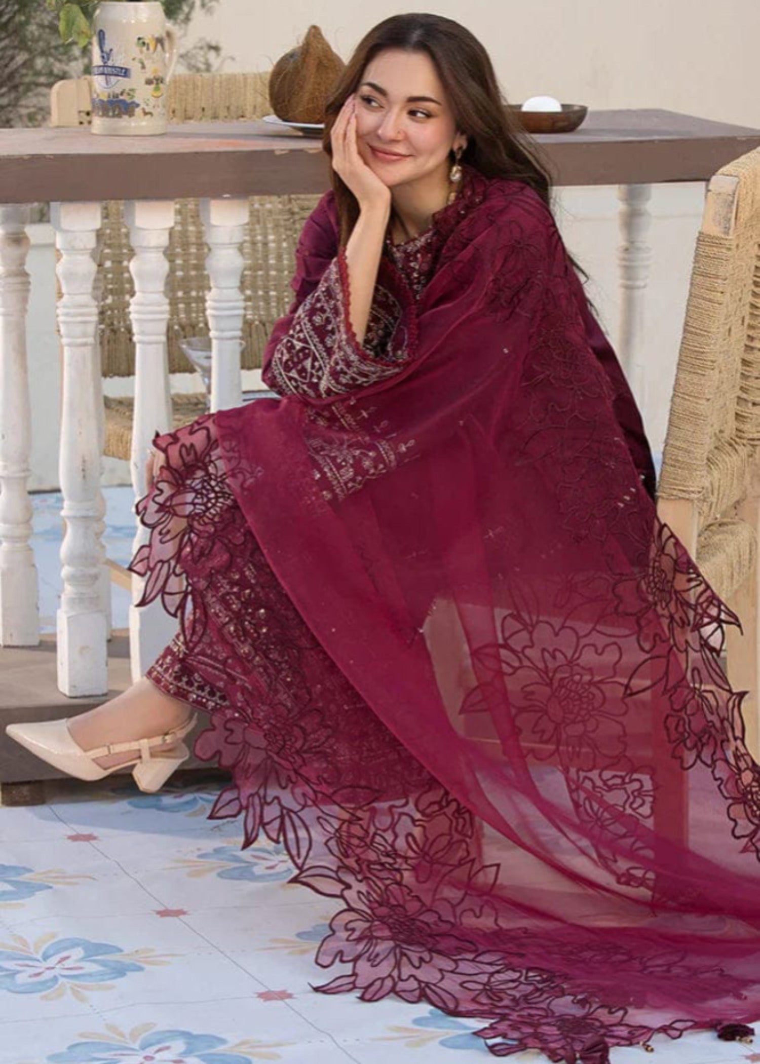 Tehzeeb Libas ZAREEN EMBROIDERED Women 3pcs