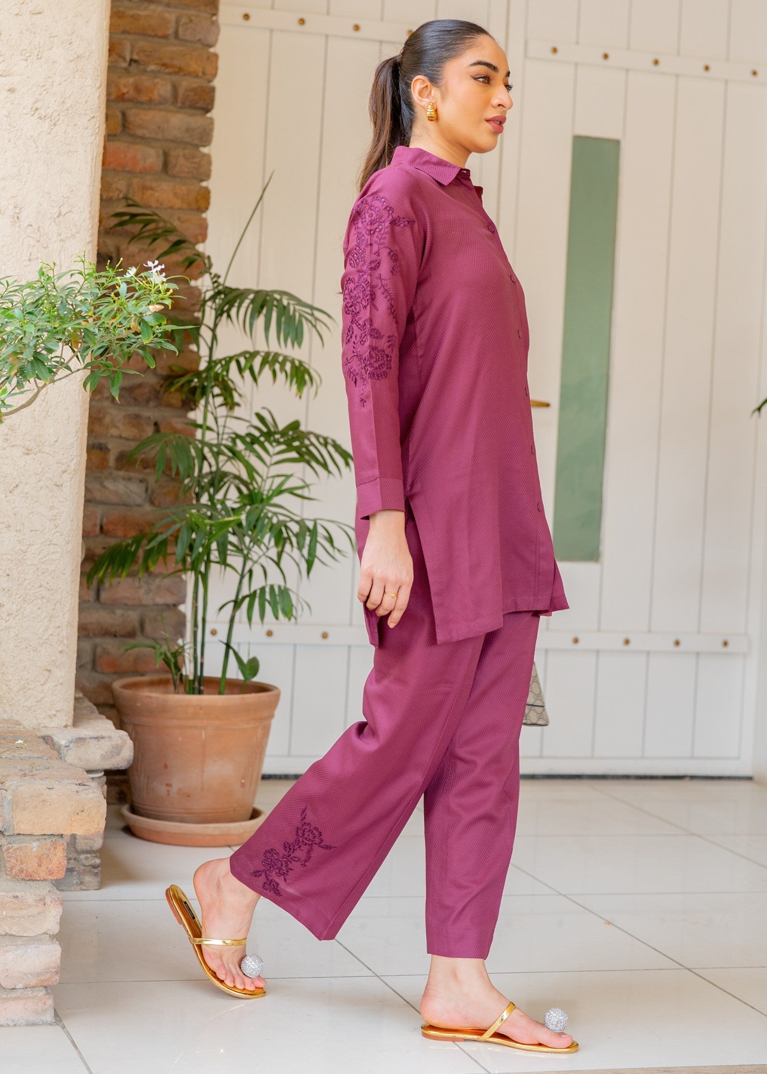 Sahar Mulberry Rose Women 2pcs