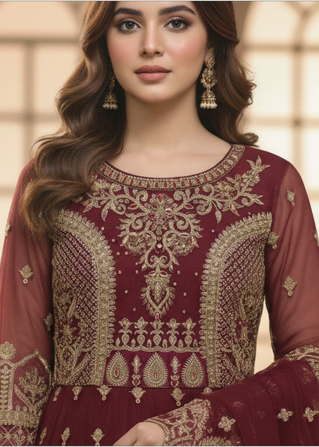 Diara Couture INAYA DF 03 MAROON Women 3pcs