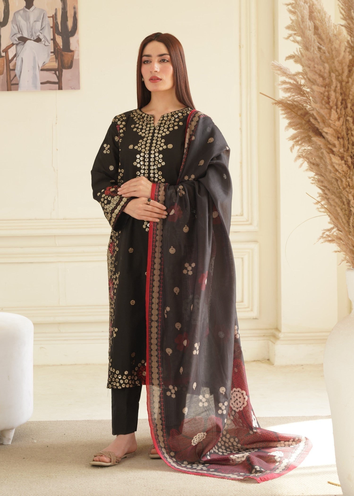 Hoorwani Izzah Black Women 3pcs