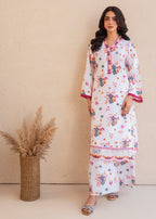 Tehzeeb Libas WHITE ELEGANCE EMBROIDERED Women 2pcs