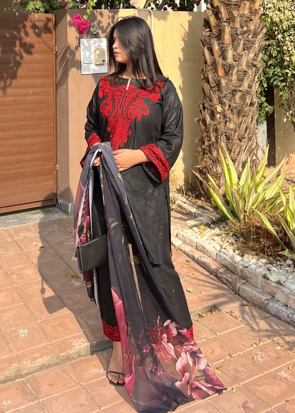 Tehzeeb Libas MAHI EMBROIDERED Women 3pcs