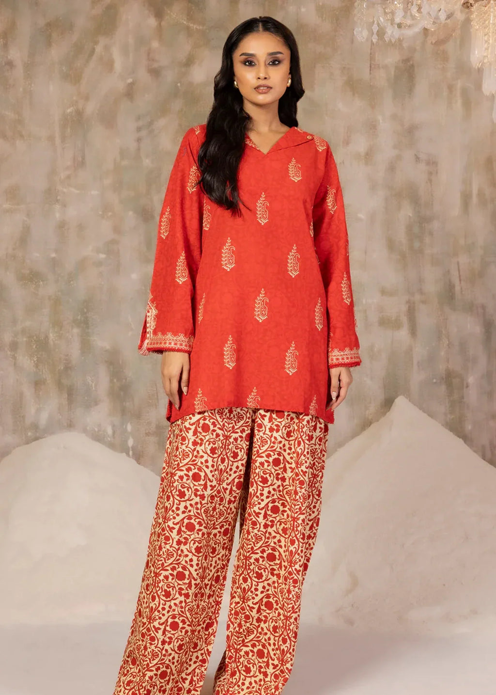 Zellbury WPW2423068 Rust Orange Women 2pcs