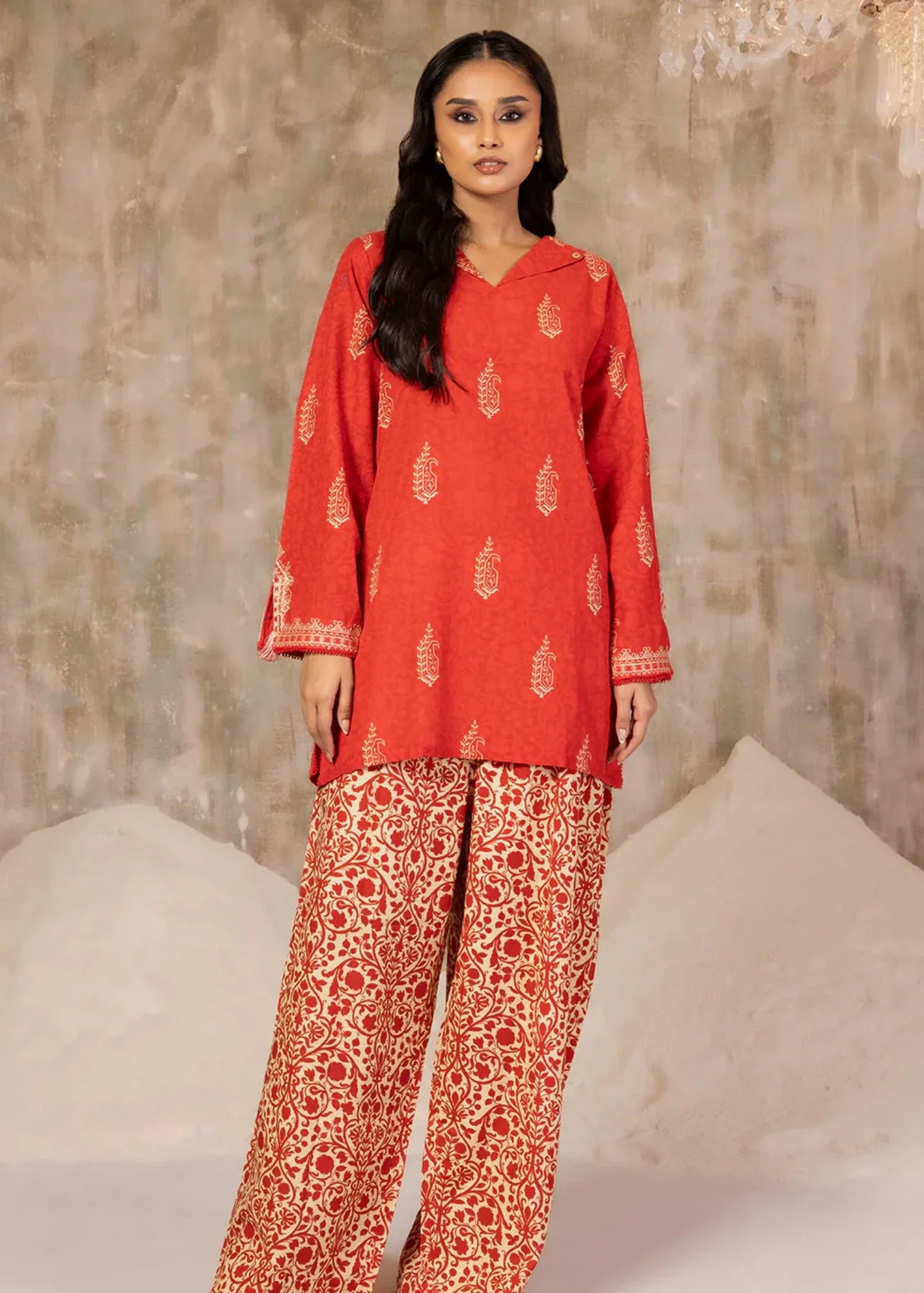 Zellbury WPW2423068 Rust Orange Women 2pcs