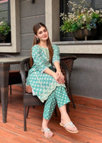 Tehzeeb Libas ZYRA EMBROIDERY GREEN Women 2pcs