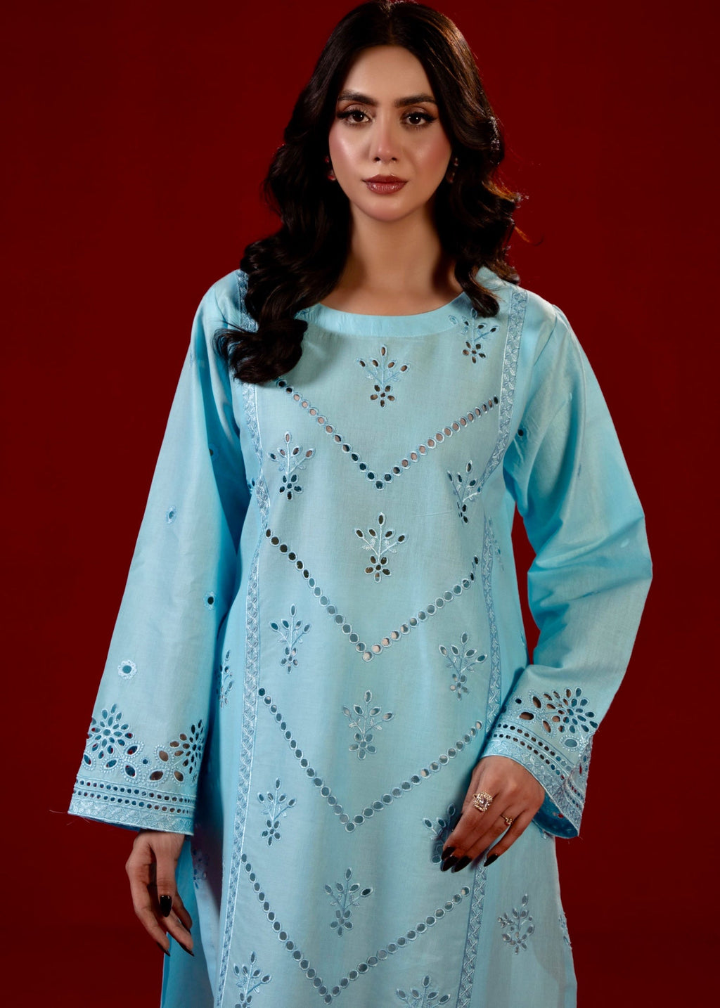 Zeenat & Zoha Sky Blue Women 2pcs