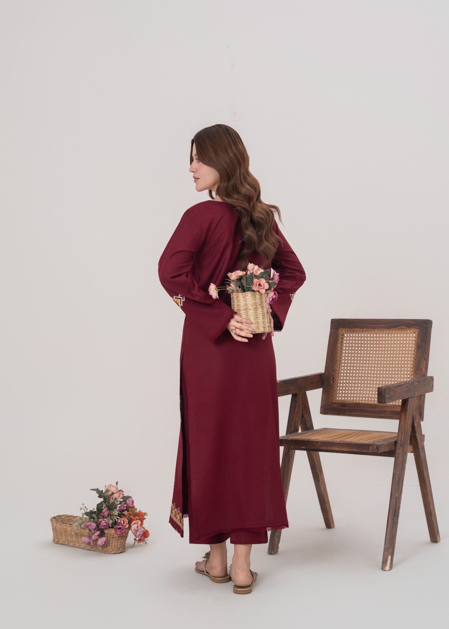 Naqash Maroon Women 2pcs