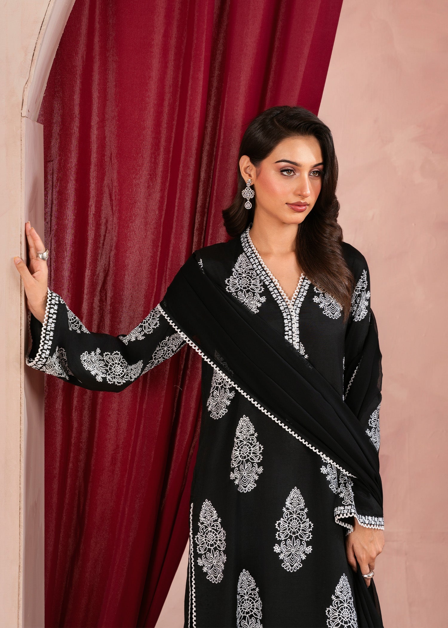 Rang-e-Haya Dew Drop (Black) Women 3pcs