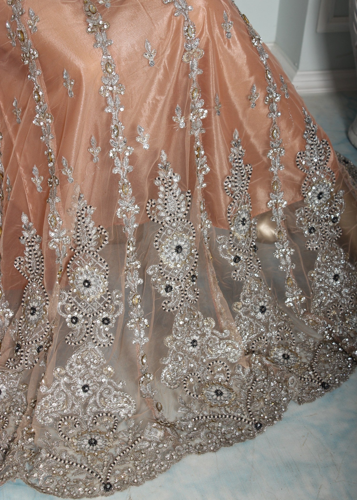 Insiya By Saira Jawad Bridal Maxi Peach 216 Women 2pcs