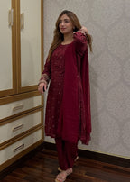 Tawakal Closet Alizeh Pop Garnet Women 2pcs